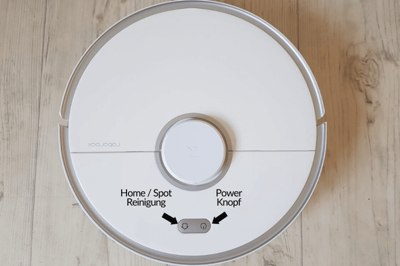 Bedienelemente des Roborock S5 Max